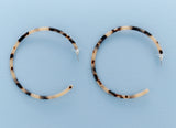 Marble Thin Hoop Earrings