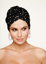 Polka Front Knot Hat