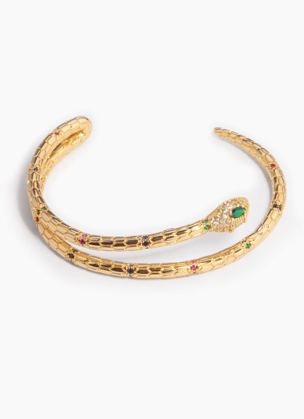 Snake green eye bracelets