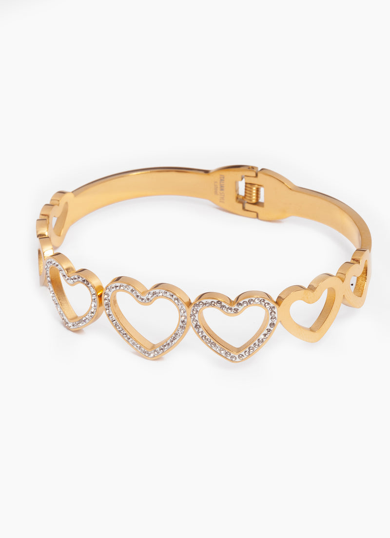 Love hearts bracelet